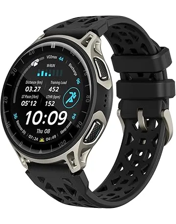 Amazfit Cheetah 2 Pro 48mm GPS Running Smartwatch, 1.32" AMOLED Display, Sapphire Glass, Ti Case, 32GB Storage, 20 Days of Battery, 5 ATM, Flashlight, Offline Maps, 170+ Sports for Android & iPhone