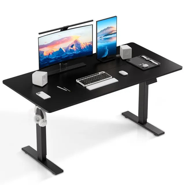 Escritorio Elevable Eléctrico 80x160 cm, Altura 70-117 cm, Función memoria, Rebote en caso de resistencia, Modo ahorro de energía.