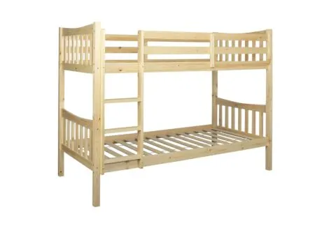 Stapelbed Tinkerbell 90x200cm met bodem - den massief - naturel