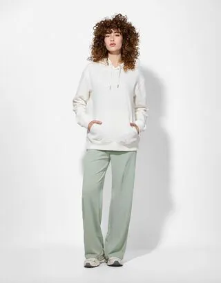 Pantaloni - Vita elasticizzata - Petrolio
