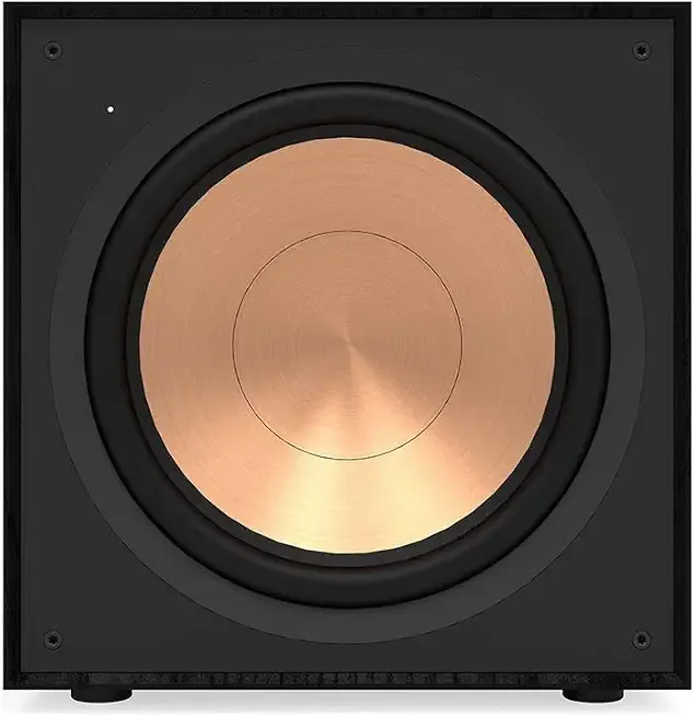 Klipsch Reference Front-Firing Subwoofer with revamped Spun-Copper thermoformed crystalline Polymer woofers