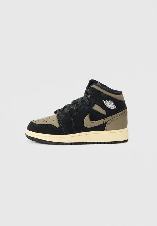 Høye joggesko - black/olive grey/wild mango/muslin
