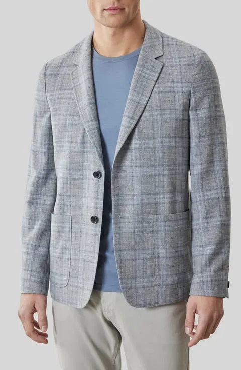 Ambrose Plaid Knit Sport Coat