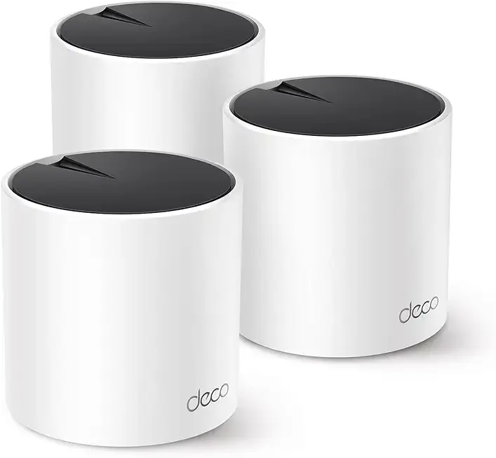 Deco X55 Pro AX3000 Whole Home Wi-Fi 6 Mesh System - Coverage up to 6500 Sq.Ft & up to 150 Devices, 2x2.5G WAN/LAN Ports, 4 Streams, Wired Ethernet Backhaul, Ideal for 1Gig+ Internet, 3-Pack