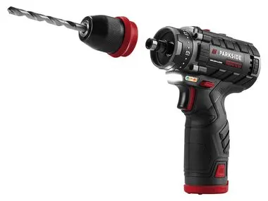 SET Taladro inalámbrico atornillador de 12 V con puntas, batería y cargador