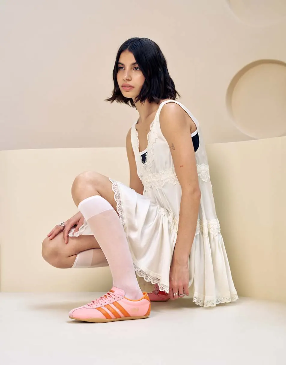 adidas Originals Tokyo trainers in pink and red