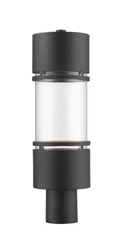 Z-Lite Luminata Black Outdoor LED Post Mount Light