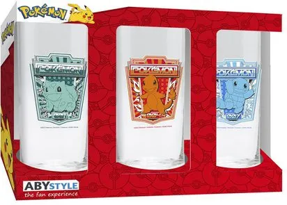 POKEMON SET DE 3 VERRES