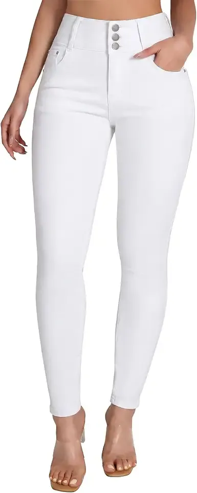 Women’s High Waisted Stretchy Skinny Curvy Jeans Tummy Control Jeggings