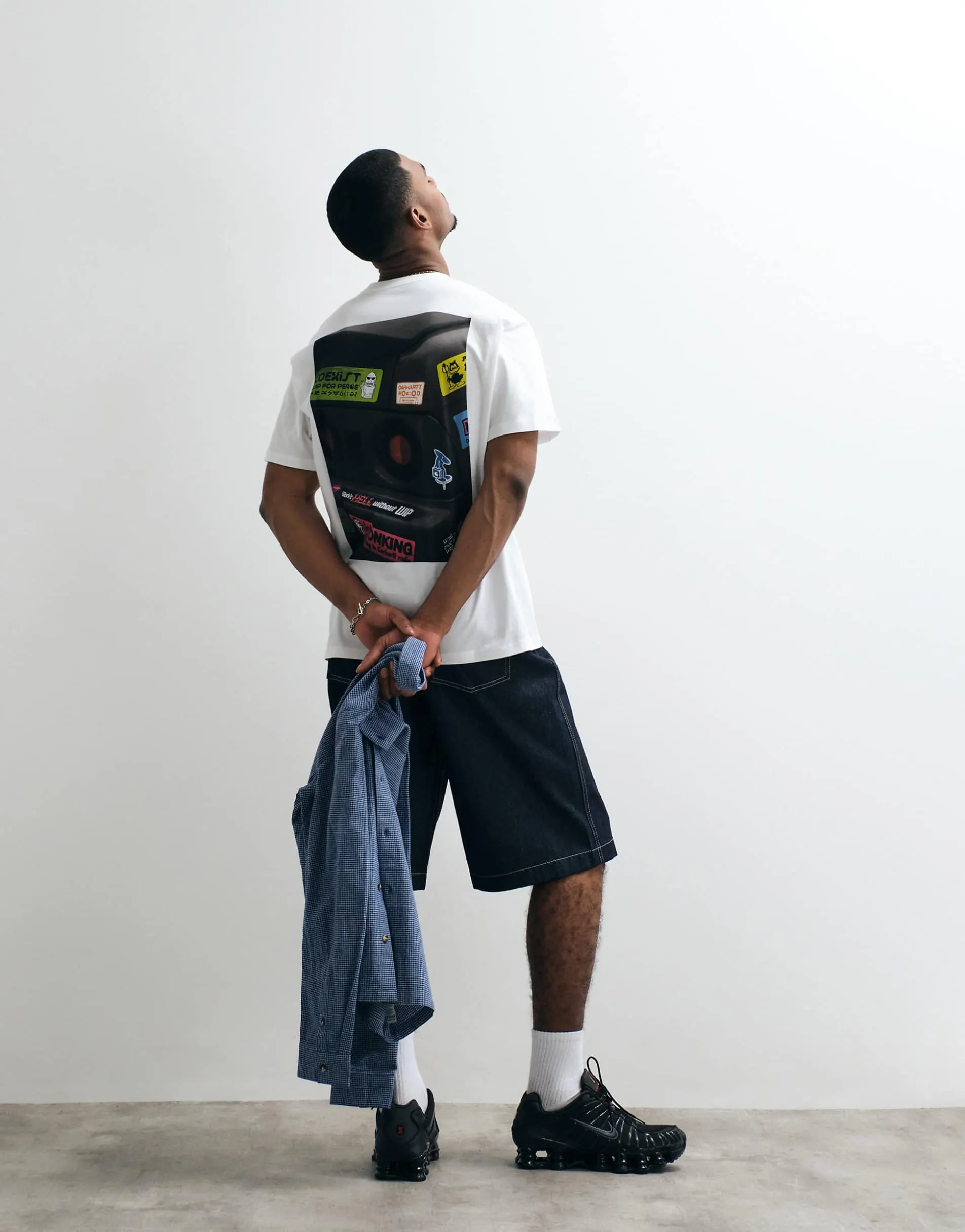 Carhartt WIP bumper car back print t-shirt in white