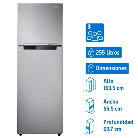Refrigerador Top Freezer No Frost 255 Litros Inox RT25FARADS8/ZS