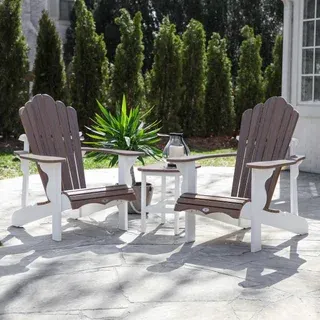 Leisure Line Classic Wood-Look Adirondack 3-piece Set by Tangent