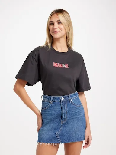 Wrangler Repair Mini Skirt In Camden Fade