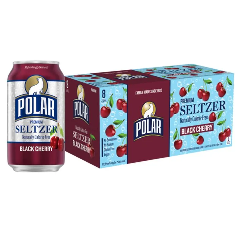 Polar Polar Seltzer 8pk, Black Cherry
