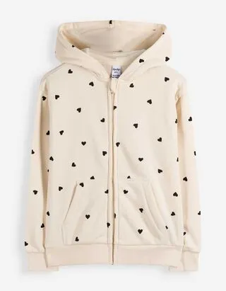Felpa aperta - Oversized Fit - Beige