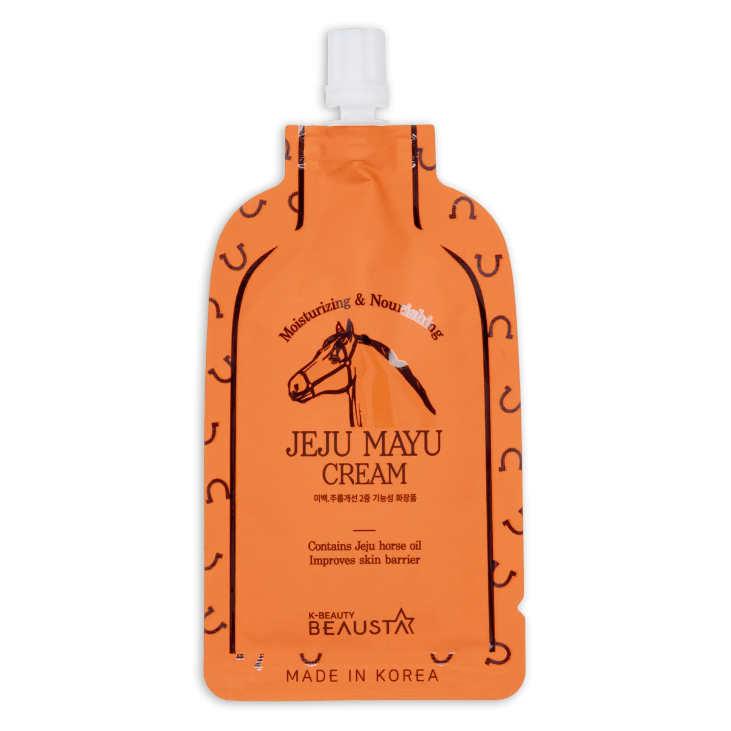 Crema Facial Hidratante Con Aceite De Caballo De Jeju Sachet BEAUSTA 15 Ml