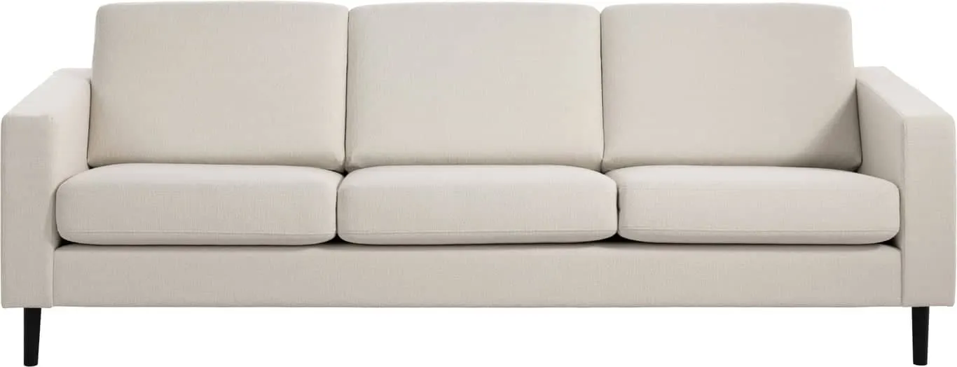 Brunstad Choice Høy 3,5 seter Modulsofa. Stoff Dixie Beige, arm 001, Ben 207 svartlakkert