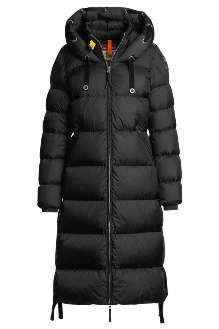 Panda Long Down Jacket - Black