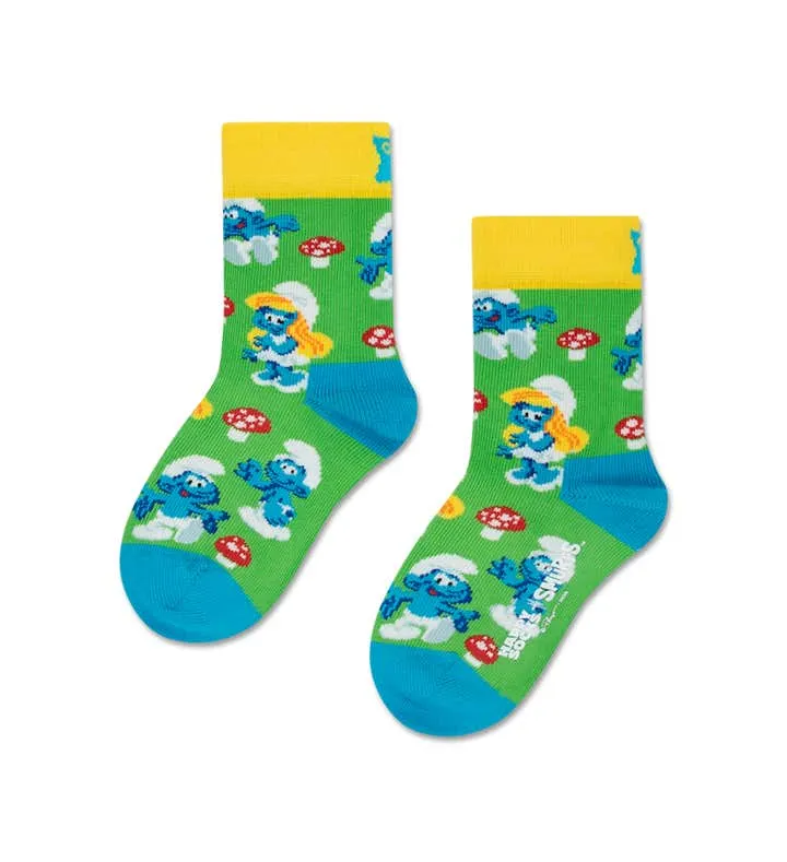 Kids The Smurfs Mushroom Field Sock