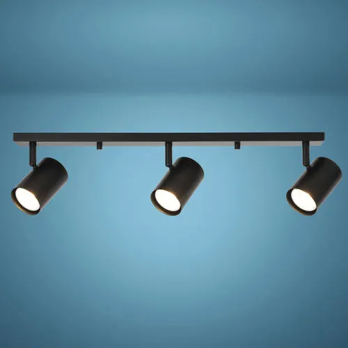 Patriot Lighting® Pluma Matte Black 3-Light Track Light Set