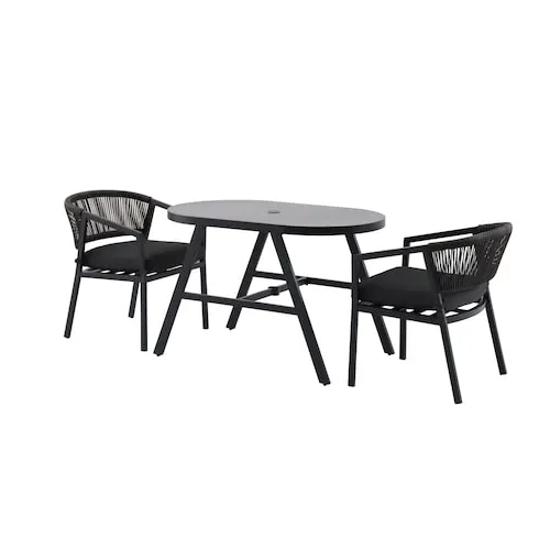 Barstow Wicker 3-Piece Patio Bistro Set