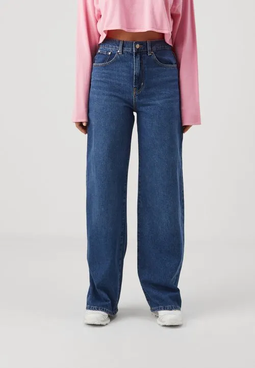 ONLHOPE LIFE WIDE - Wide leg - medium blue denim