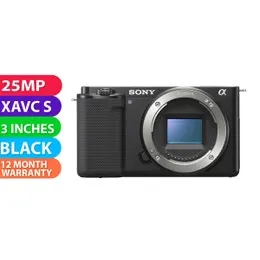 Sony ZV-E10 Mirrorless Camera Black (Body Only) - BRAND NEW