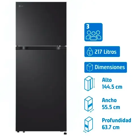 Refrigerador Top Freezer No Frost 217 Litros Negro VT22BPM