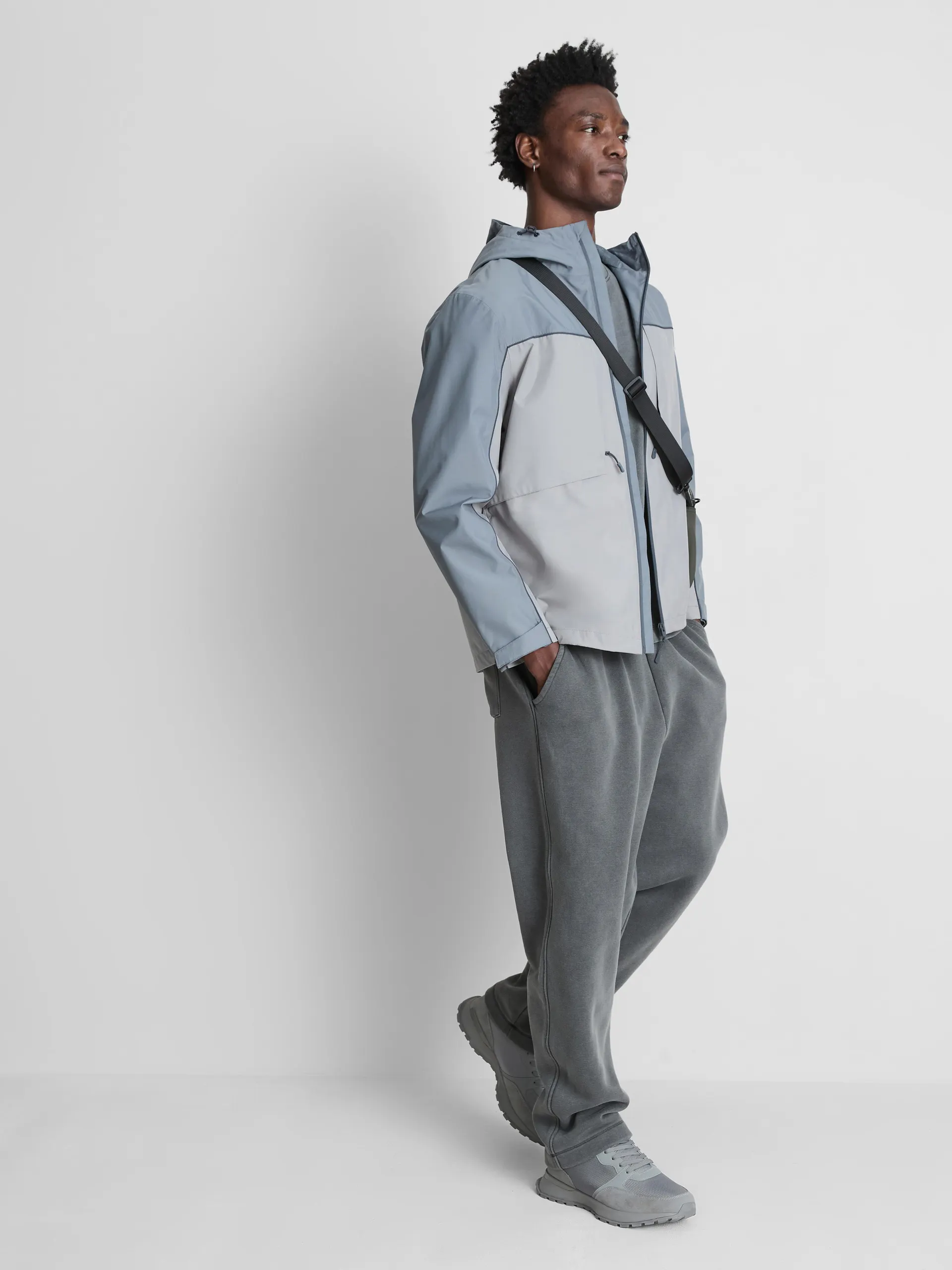 Imperméable à motif color block