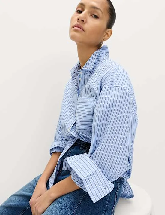 Pure Cotton Striped Shirt