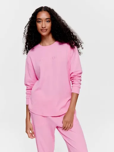 Pink Waffle Sweater