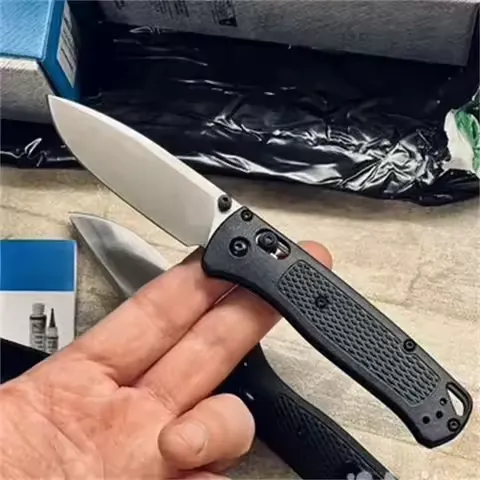 BM 535 EDC Knife Drop-Point Blade Nylon Wave Fiber Handle Tactical Outdoor Hunting Camp Self-defense Multifunctional Tools