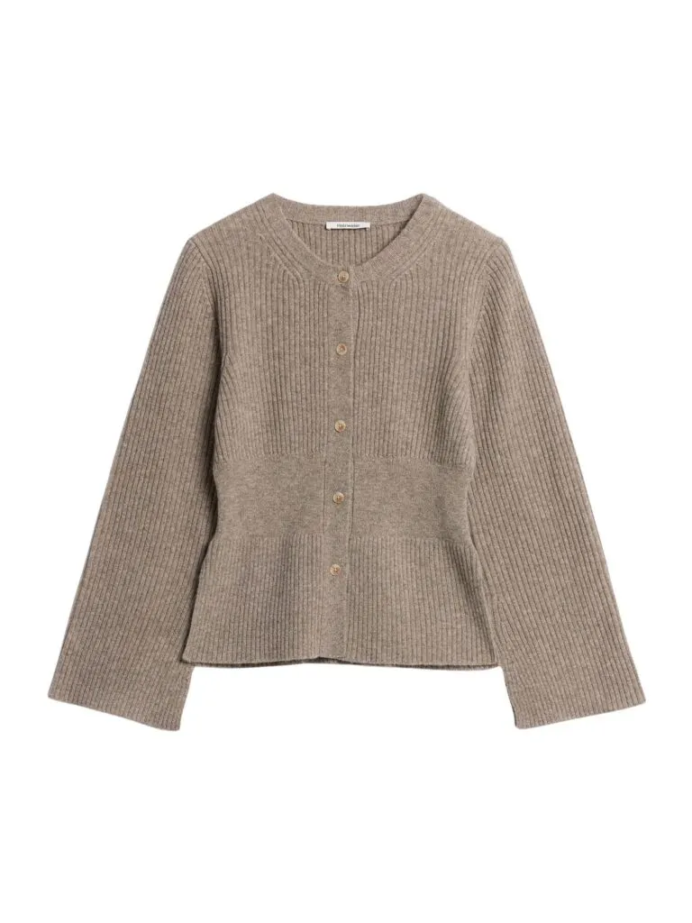 Amara Fitted Cardigan - Beige