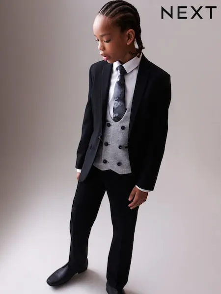 Black Suit Trousers (3-16yrs)