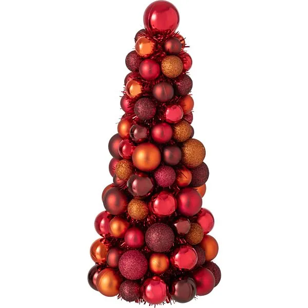 J-Line kegel kerstbal - meerkleurig - 40 cm