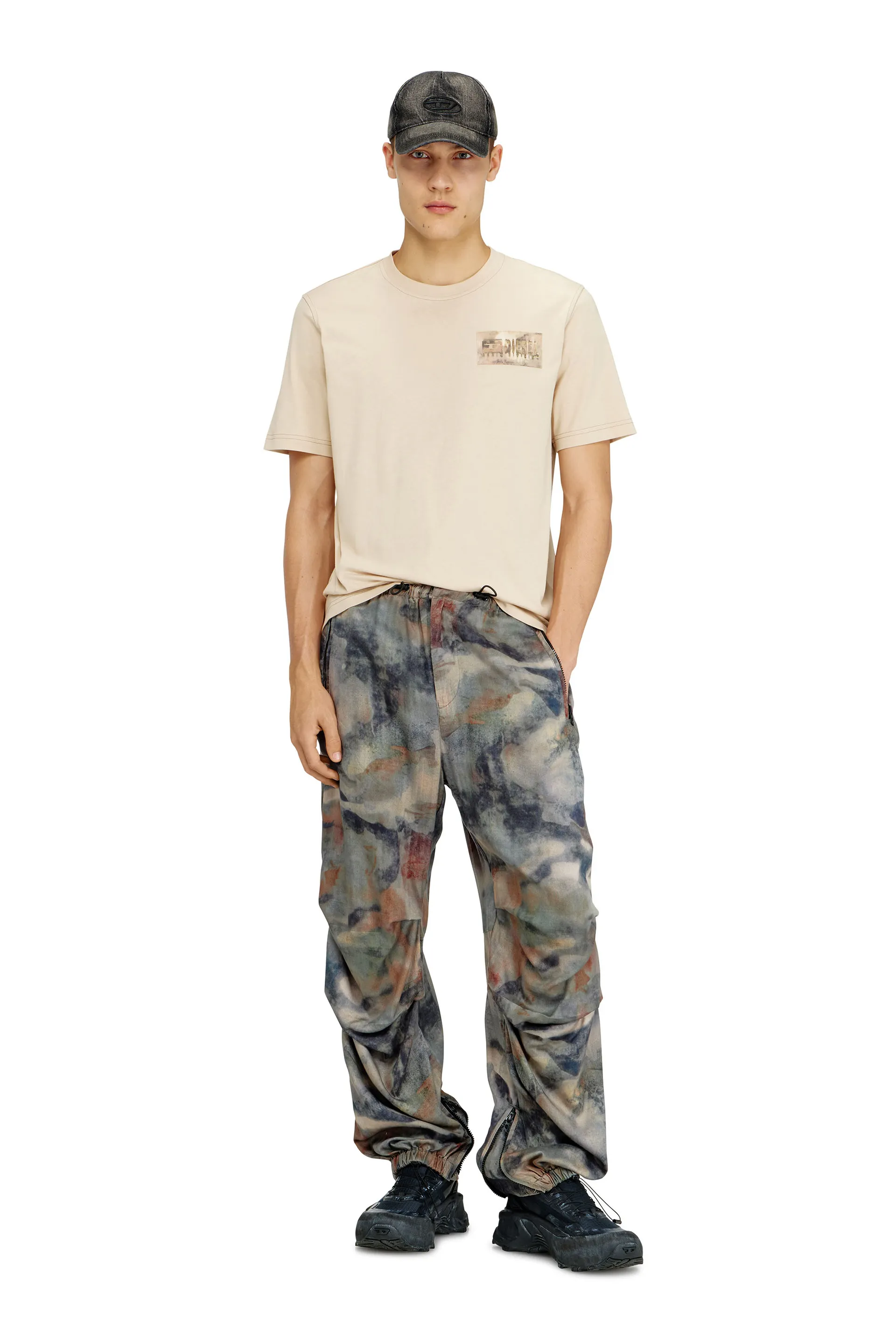 T-shirt with camouflage patch