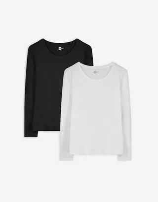 Maglia a manica lunga - Confezione da 2 pezzi