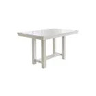 Signature Design by Ashley Robbinsdale Rectangular Counter Height Dining Extension Table - Antique White