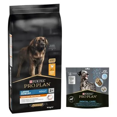 PURINA PRO PLAN 12 / 14 kg + friandises Dental Care 345 g ou 426 g offertes !