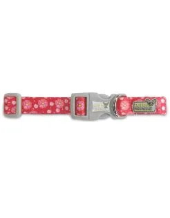 Goo-Eez Printed Dog Collar - Flowers - Halsband - Pink 2xs