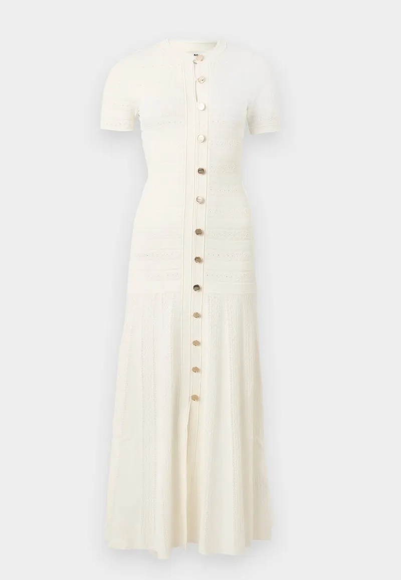 MILONA - Strikket kjole - ecru