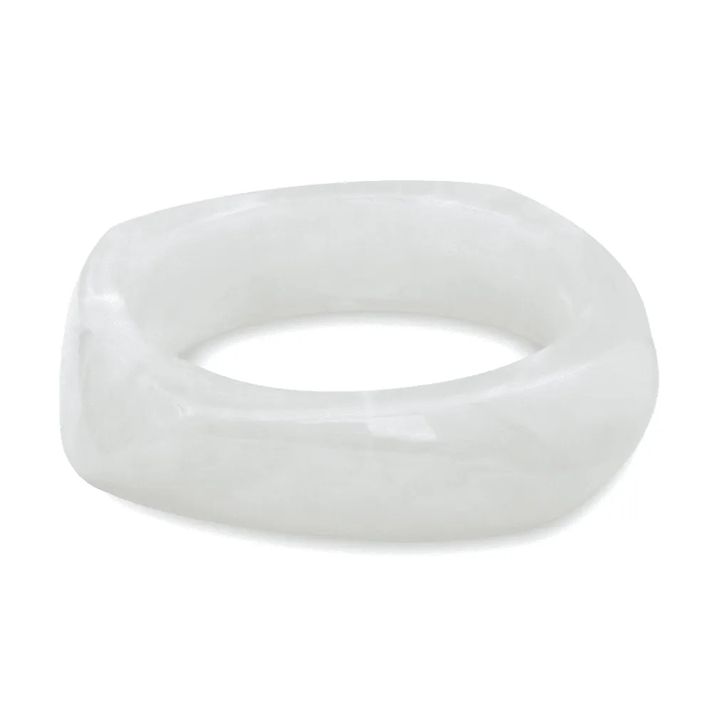 Witte armband in hars