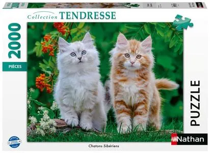 NATHAN PUZZLE 2000 PIECES - CHATONS SIBERIENS