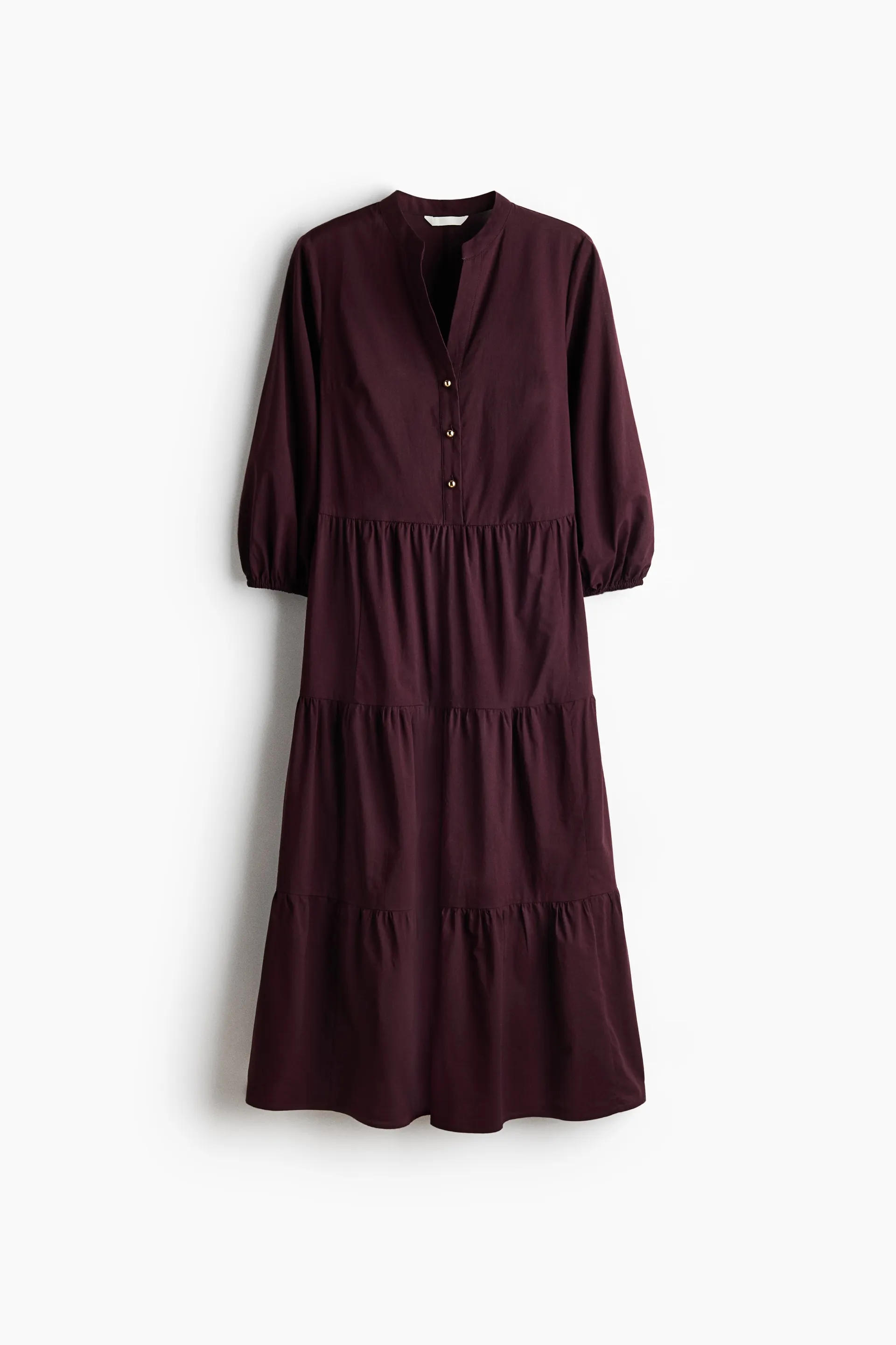 Vestido midi con capas