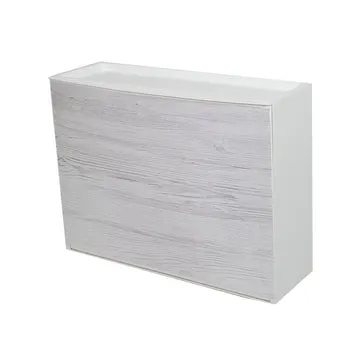 Scarpiera Effetto legno bianco Linea Wood