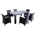 Comedor Lisbon Metal-Ratán PE 7 piezas