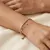 Armband in edelstaal met sterren en zirkonia's