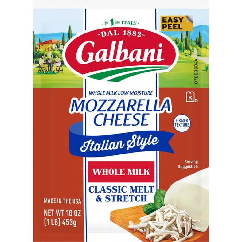 Galbani Whole Milk Low Moisture Mozzarella Cheese