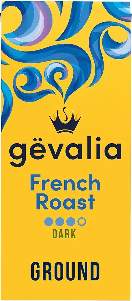 Gevalia French Roast Dark Roast Ground Coffee, 12 oz Bag