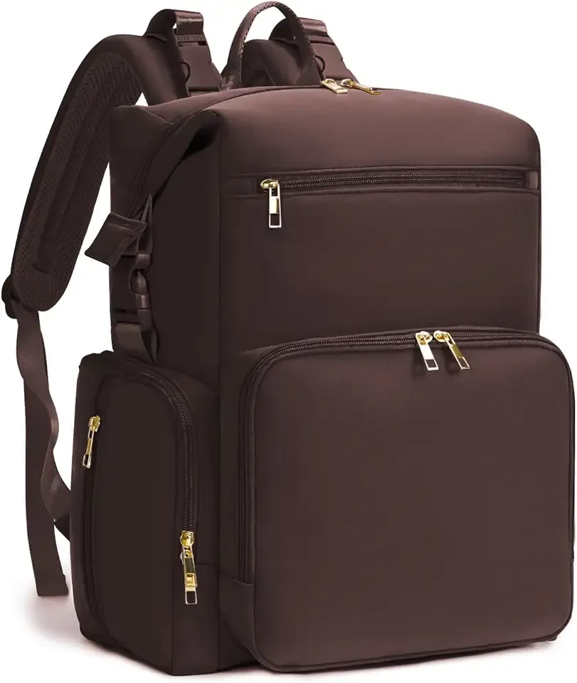 CEI-CEI Neoprene Diaper Bag Backpack with Insulated Pockets, Large Newborn Baby Maternity Bags Travel Tote with Changing Pad